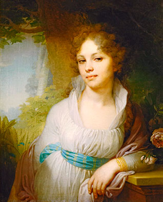 Портрет М.И. Лопухиной. В.Л. Боровиковский